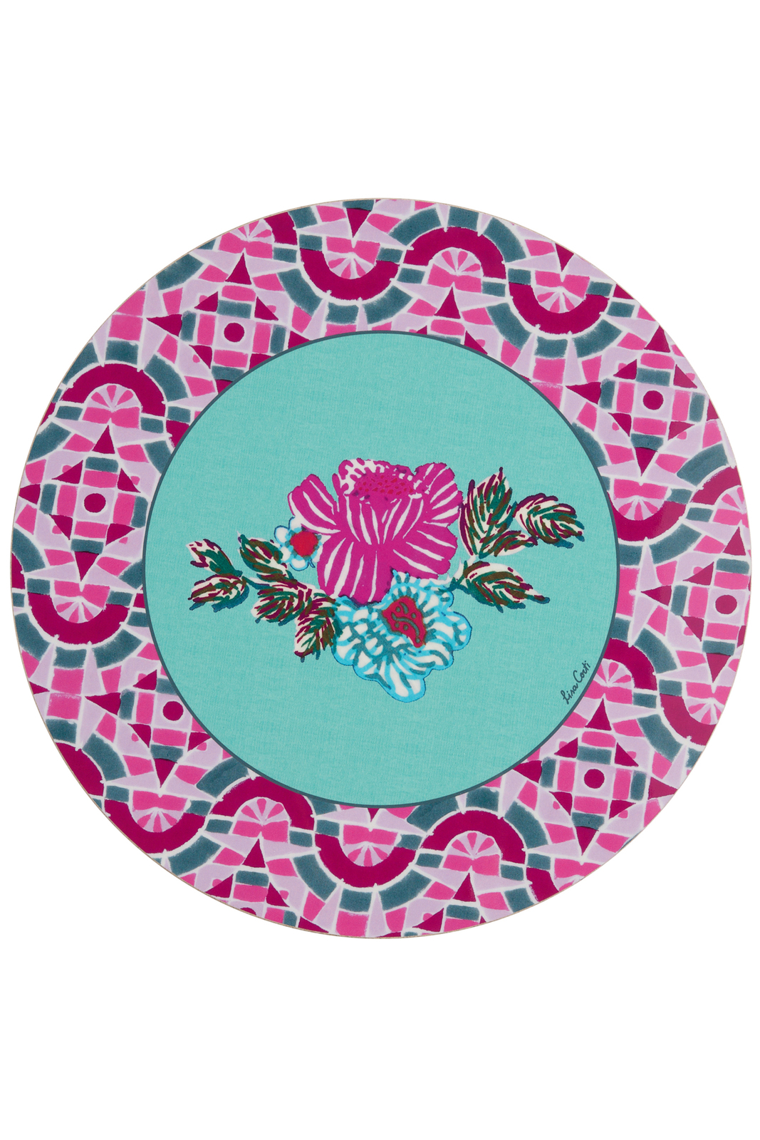 tovaglietta rigida 39cm--amer rose aqua