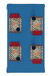 cotton placemat 35x48cm--arabesque corolla natural coffee
