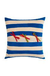 federa cotone 45x45cm--nizam stripes blue natural