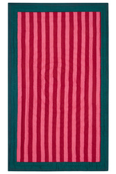 reversible quilt 110x180cm--nizam stripes green natural