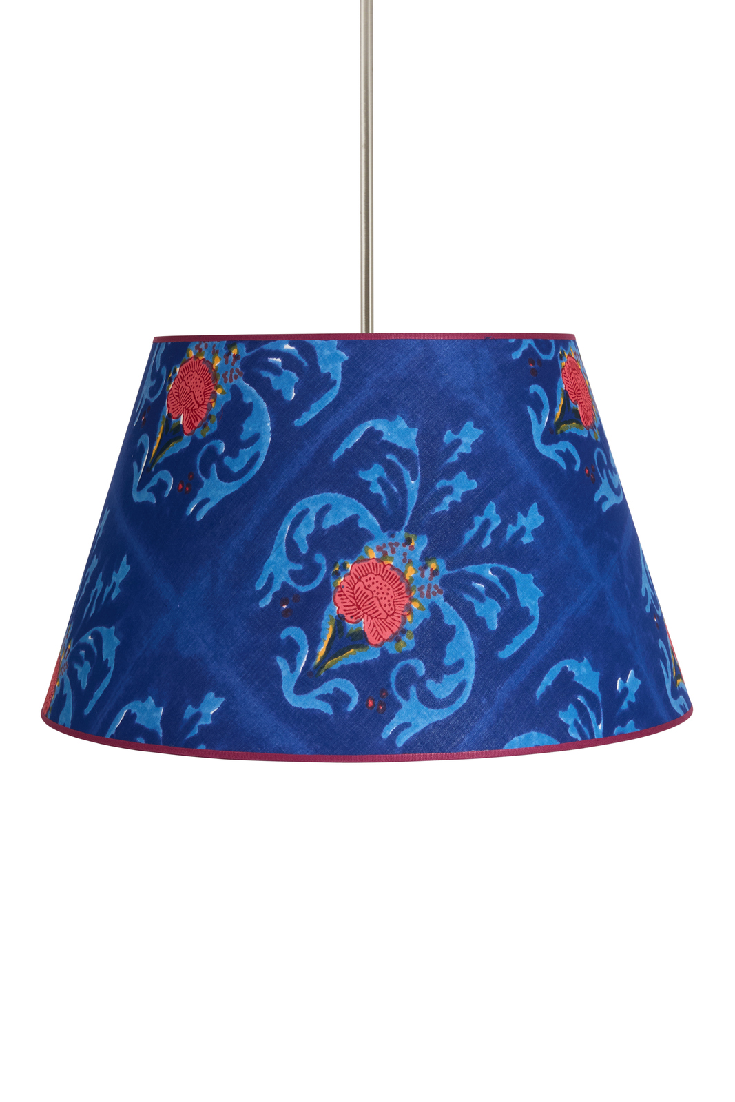 paralume diam 50 brocade royalblue diametro 50