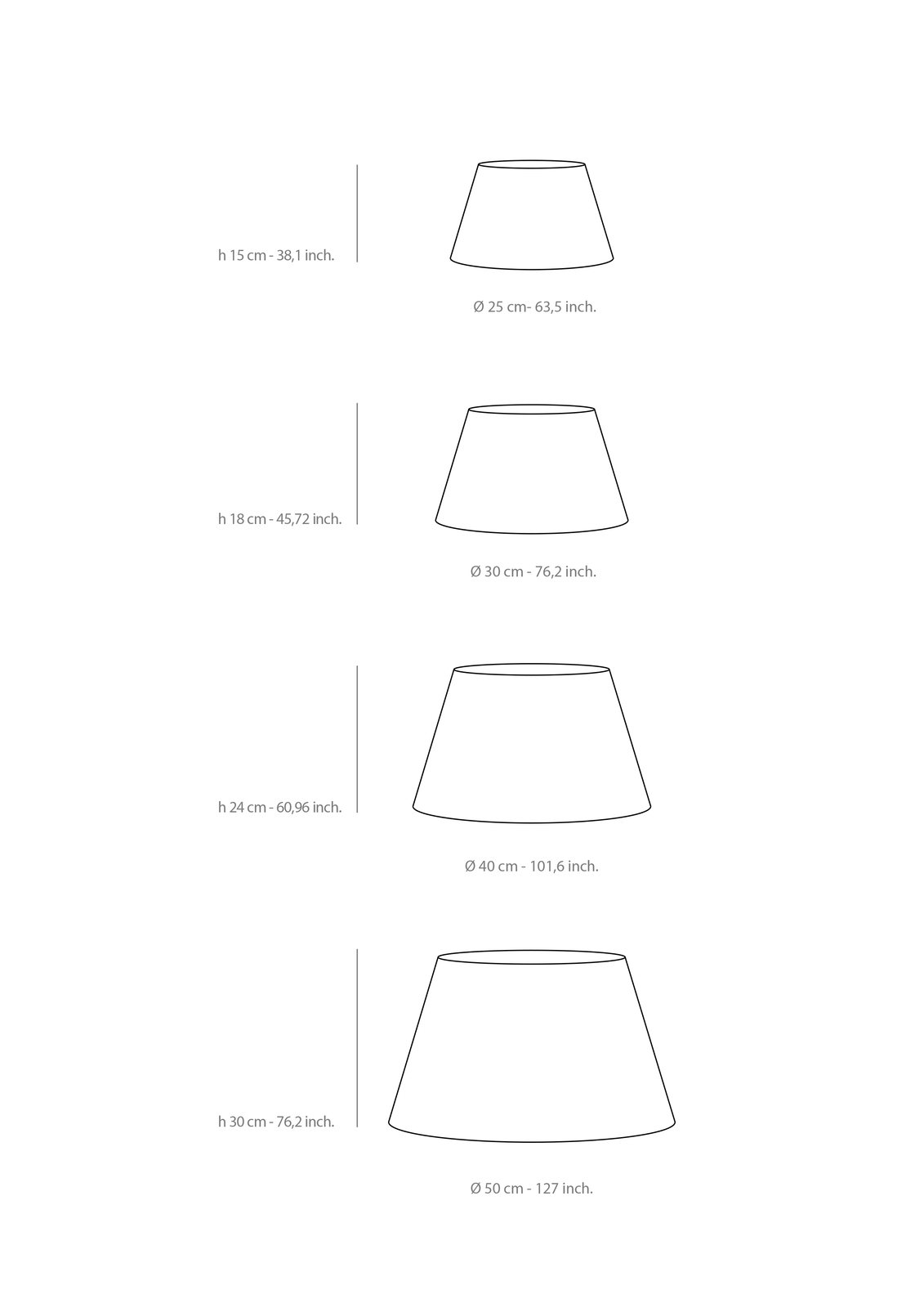 paralume diam 50 ortensia peach diametro 50