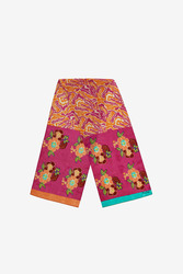 sciarpina seta 35x180cm--dandelion fuxia