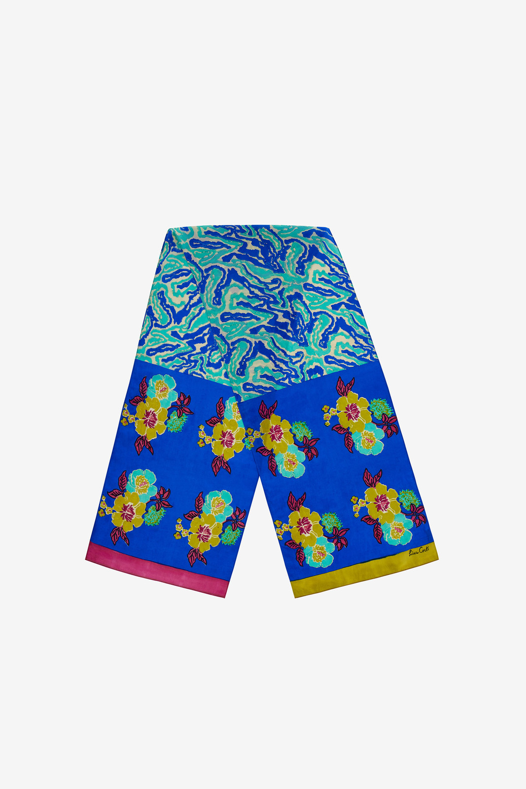 sciarpina seta 35x180--dandelion blue