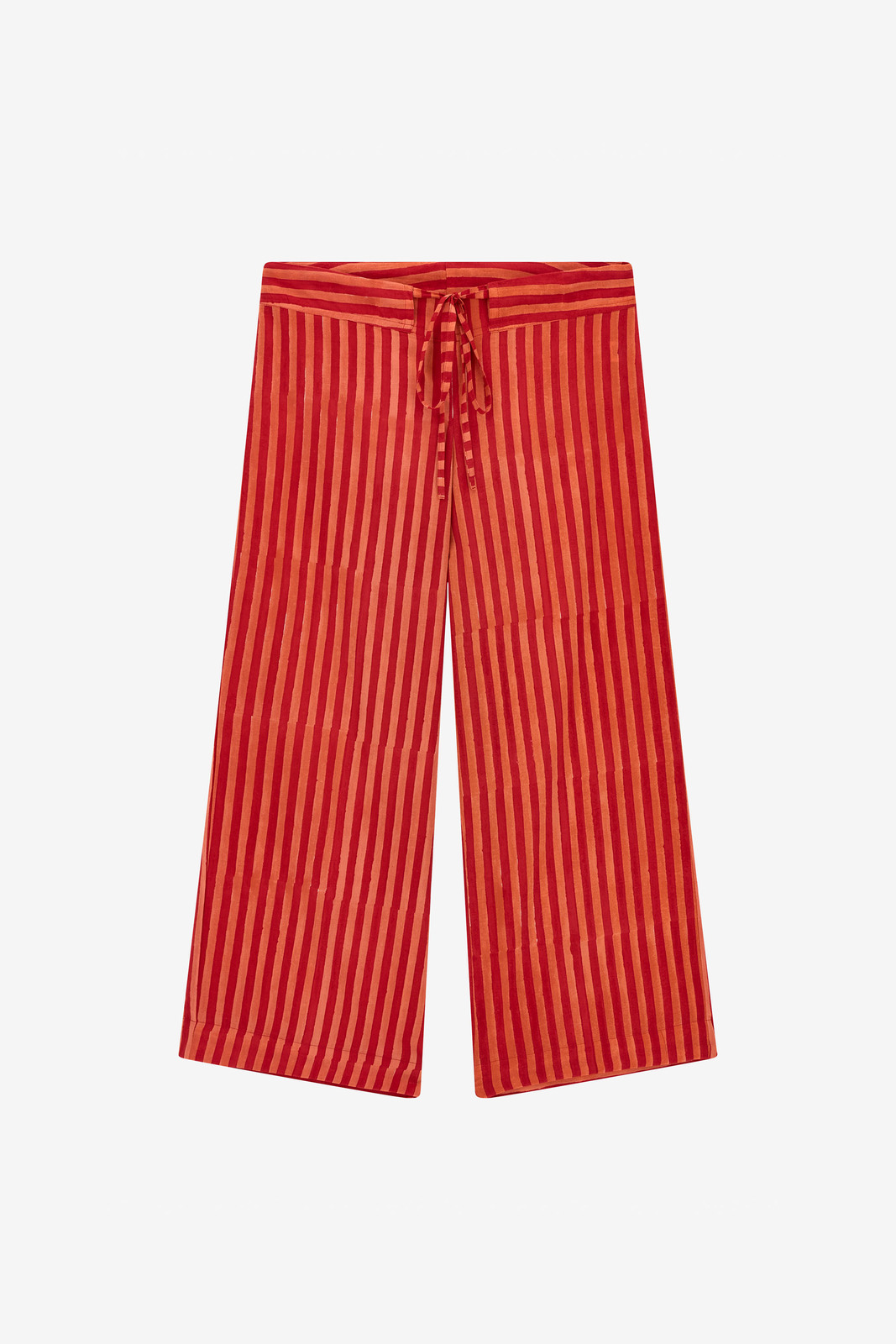 cabana pant--mini stripes red