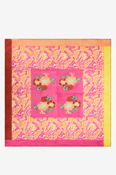 foulard seta 100x100cm--dragon cloud fuxia