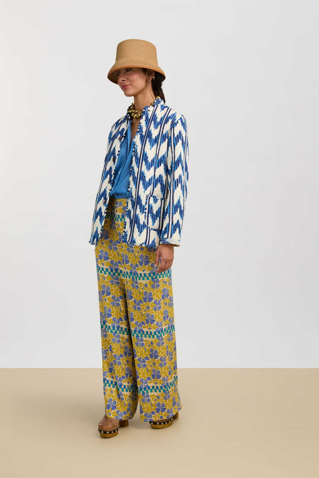 ginger shirt--pervinch sugar