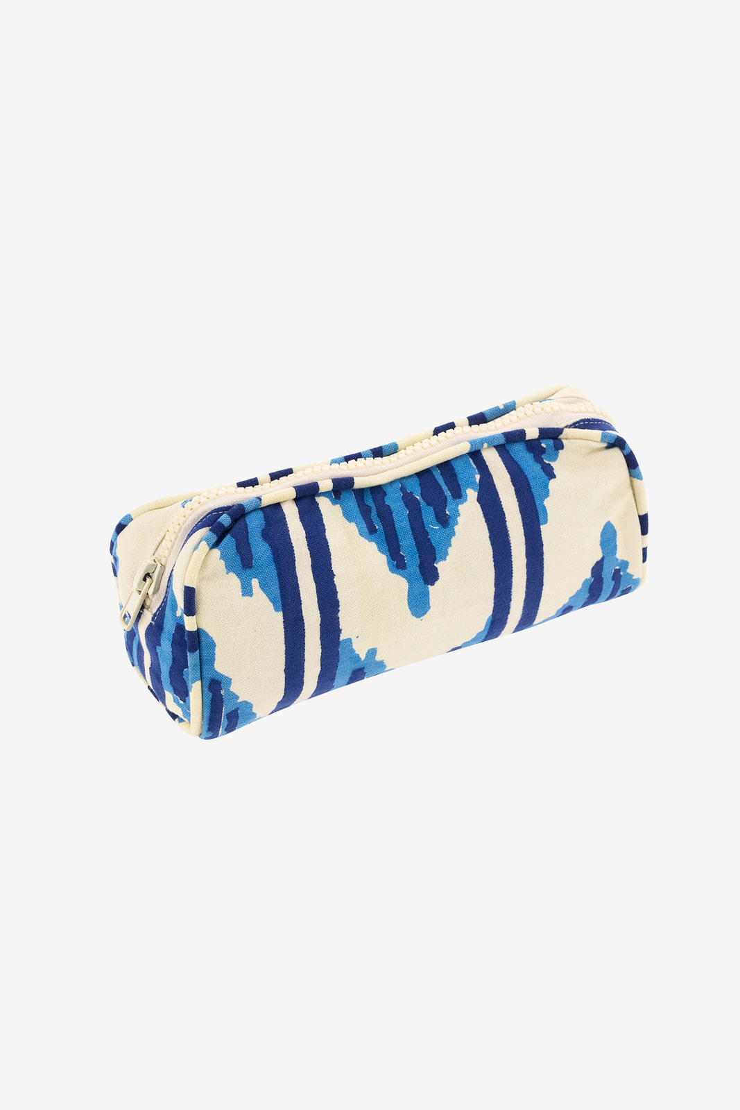 goretta pouch small--ikat arrow blue