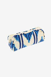 goretta pouch small--ikat arrow blue