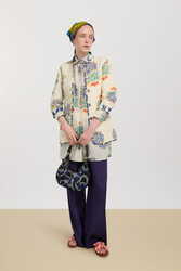 jhodpuri jacket--ikat arrow blue