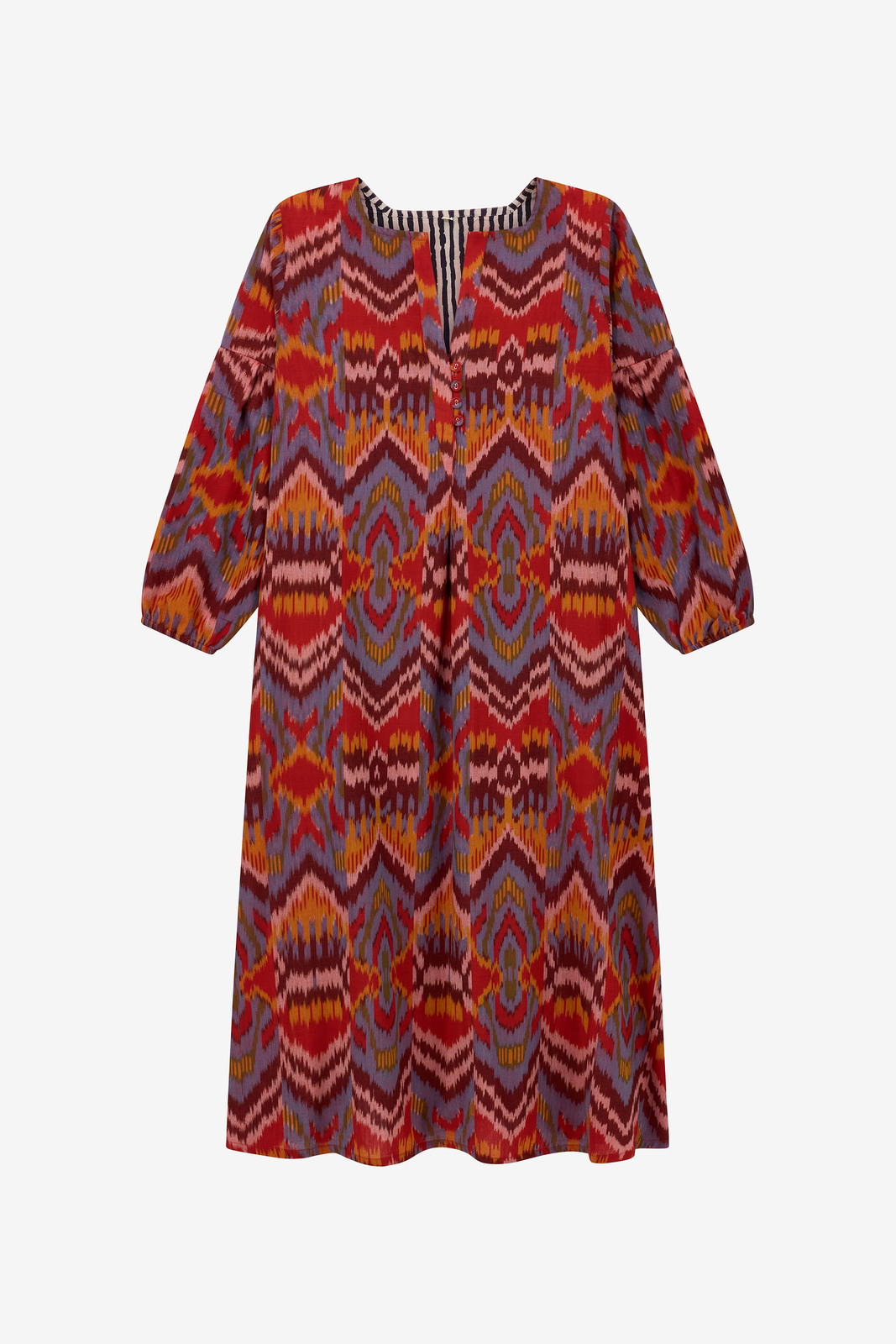 abito khubani--mathura ikat sugar red