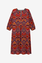 abito khubani--mathura ikat sugar red