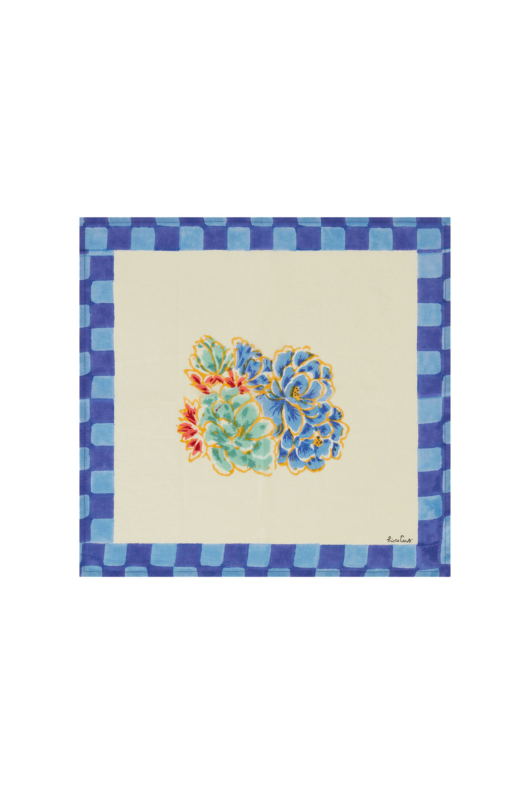 cotton napkin 50x50cm--positano flower