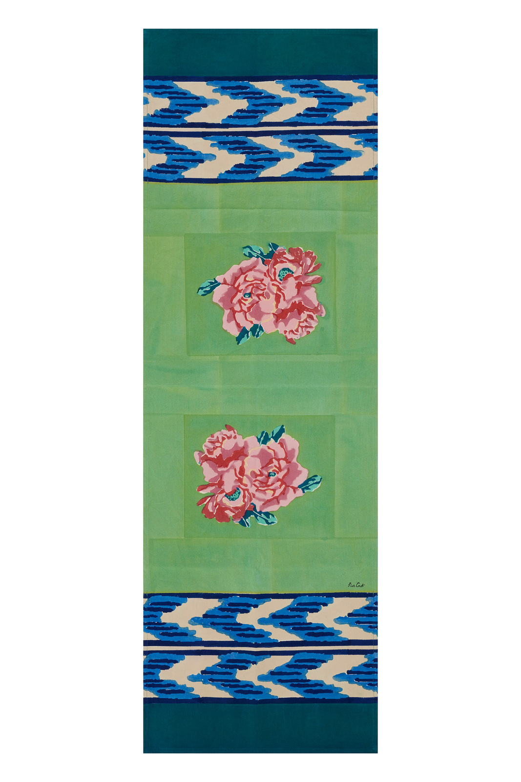 cotton runner 50x150cm--nina rose mint