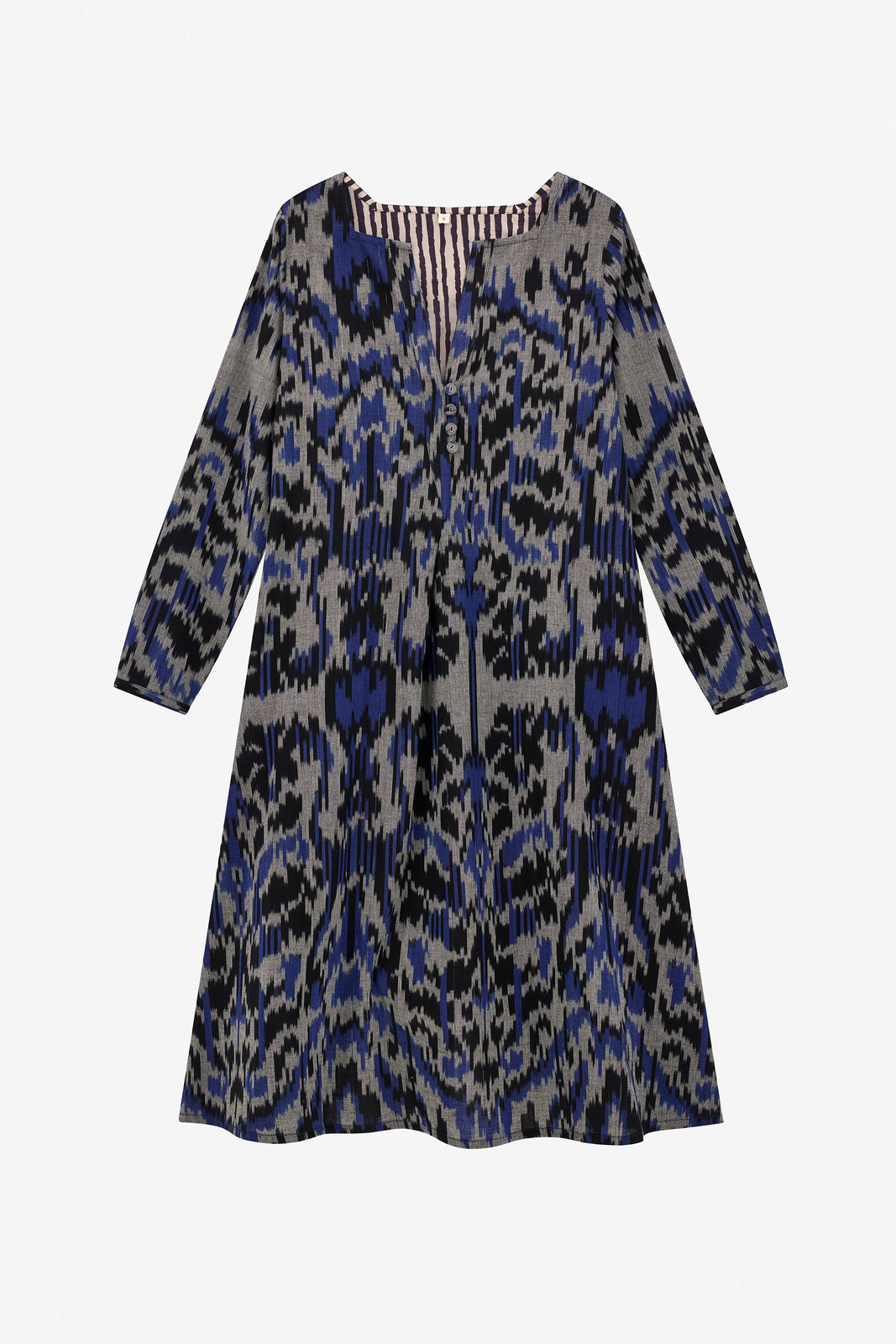 abito madhu--midikasuri damask black