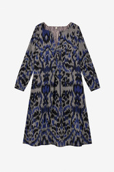 abito madhu--midikasuri damask black