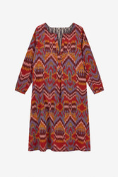 abito madhu--mathura ikat sugar red