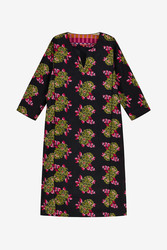 sara caftan--suiko flower black