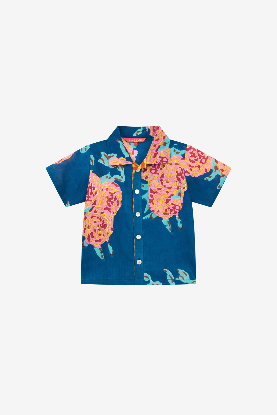 pietro shirt malmal leopard flw dark teal xs