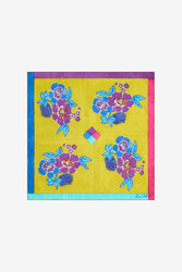 pochette seta--dandelion green gold