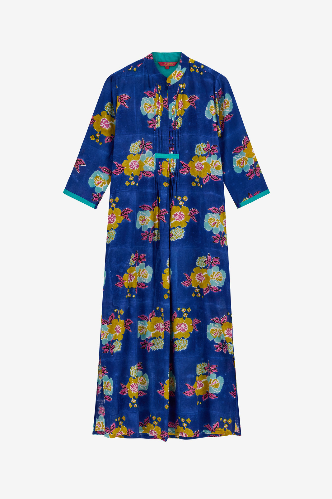 radha caftan--dandelion blue