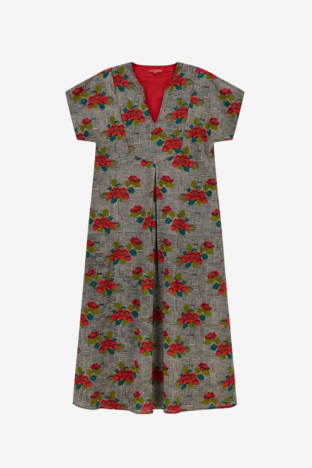 saffron caftan--kanji black