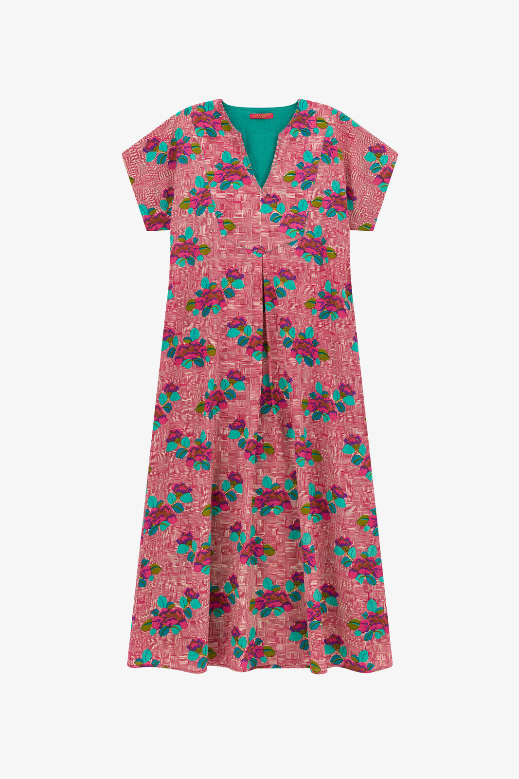 saffron caftan--kanji fuxia