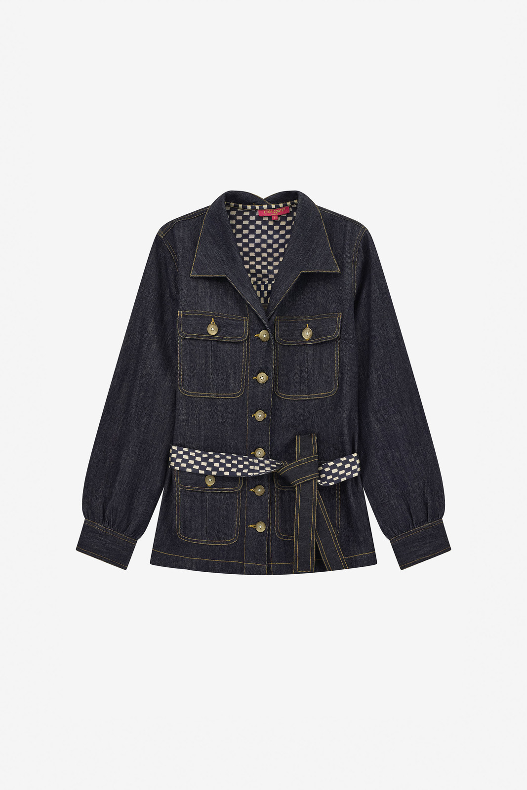 giacca saharian--denim blue