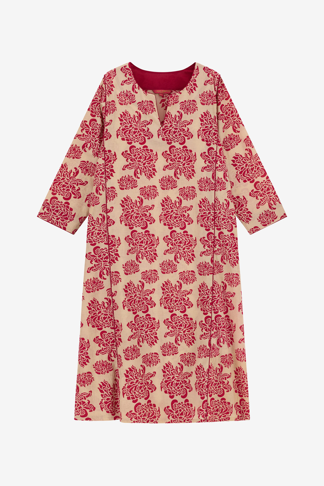 sara caftan--naoshima fuxia