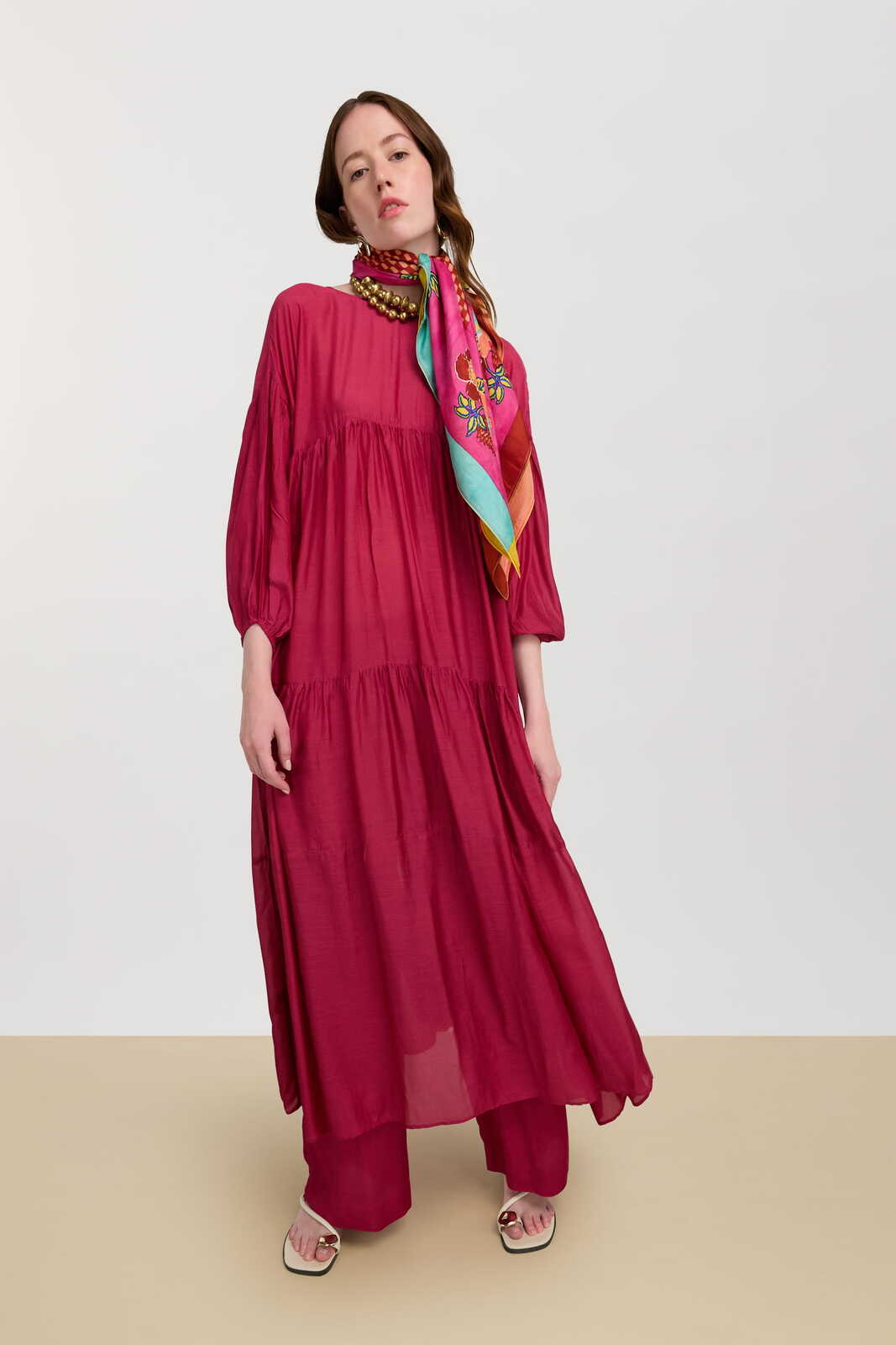 scirocco caftan--fuxia