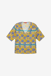 t shirt v neck--japan bounch blue