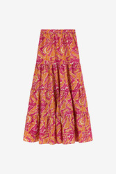 tulsi skirt--dragon cloud fuxia