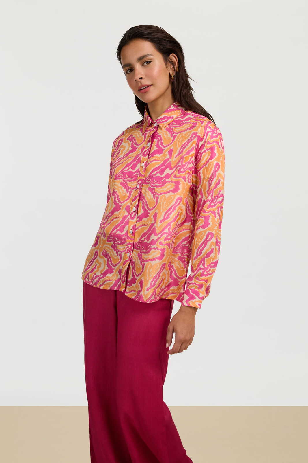 bella shirt--dragon cloud fuxia