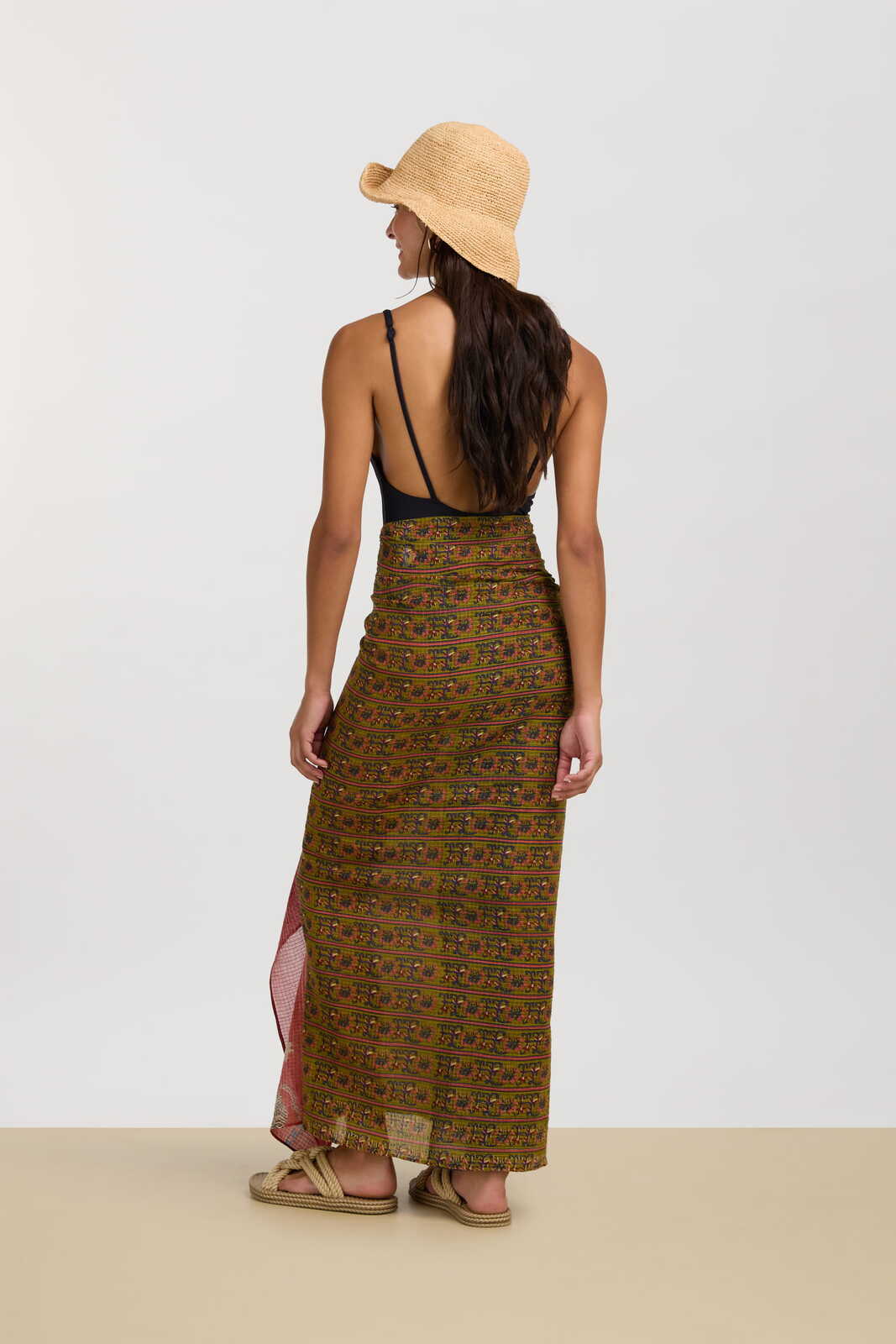 scialle kotadoria 100x200cm--dragon tiger green gold