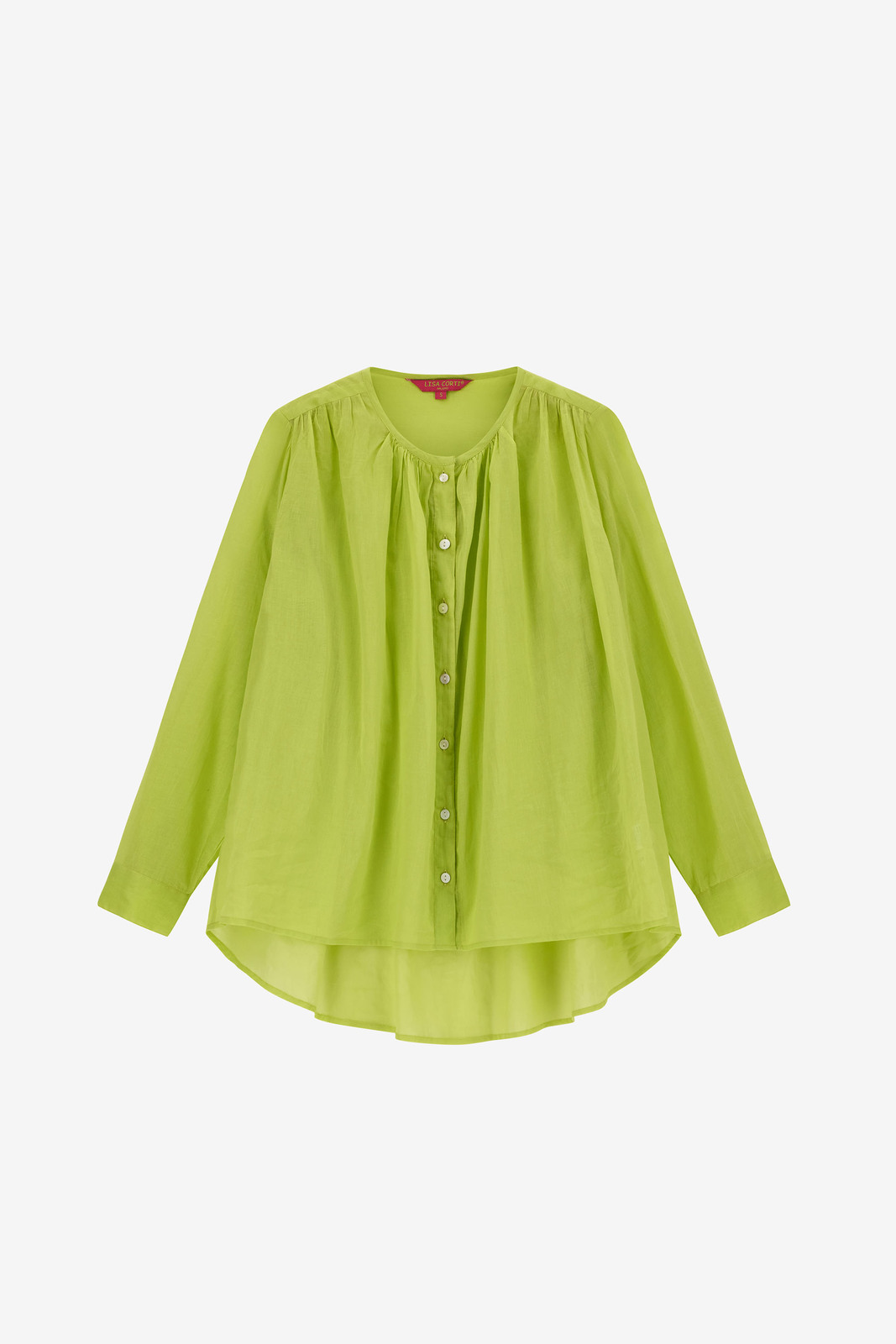 ginger shirt--lemon yellow