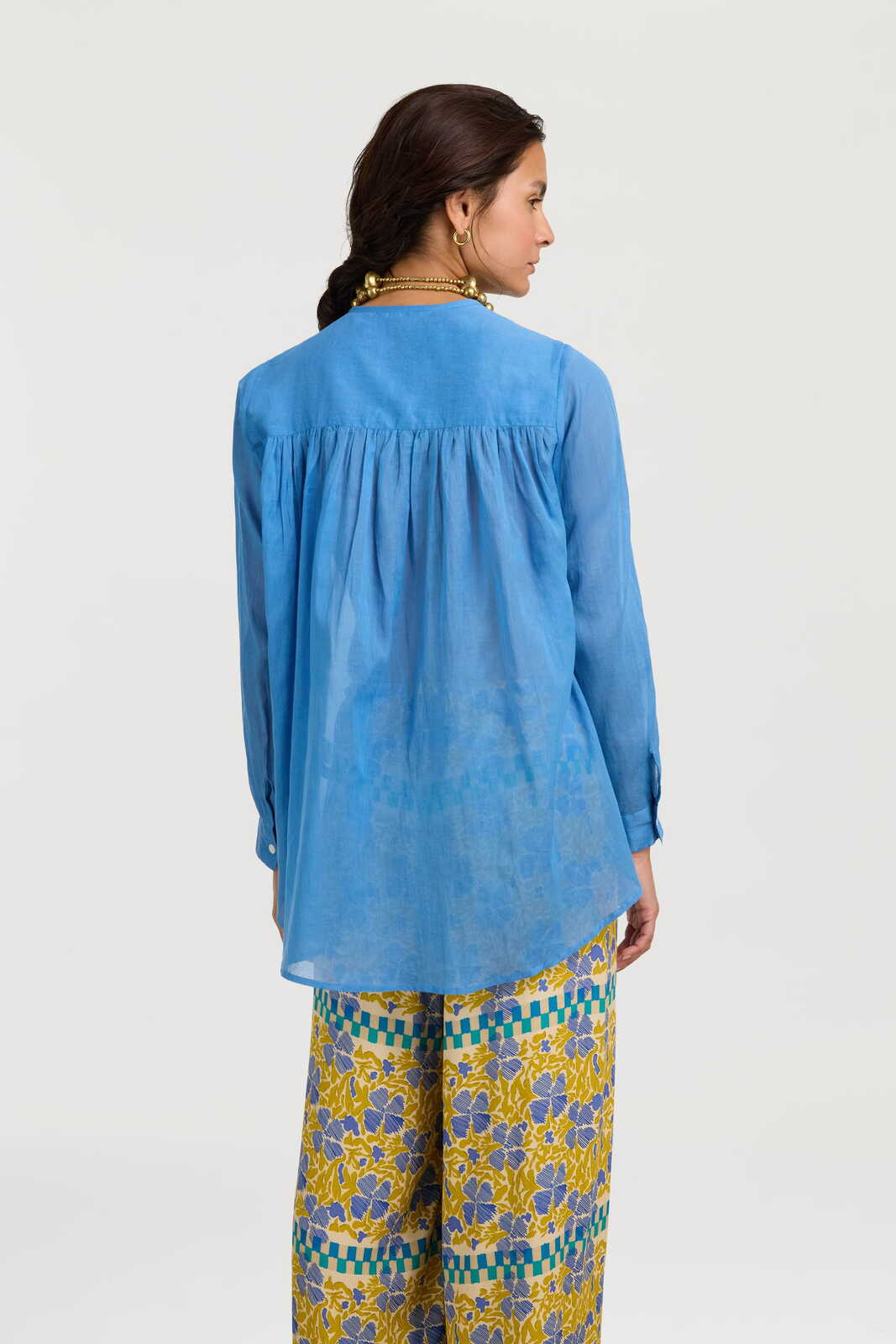 ginger shirt--pervinch sugar