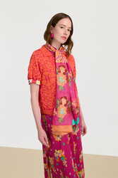 sciarpina seta 35x180cm--dandelion fuxia