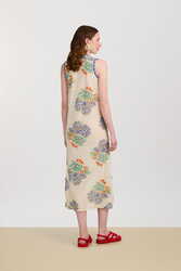 cheack dress--positano flower plumbago