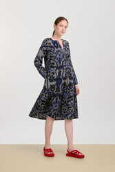 abito madhu--midikasuri damask black