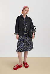 abito madhu--midikasuri damask black