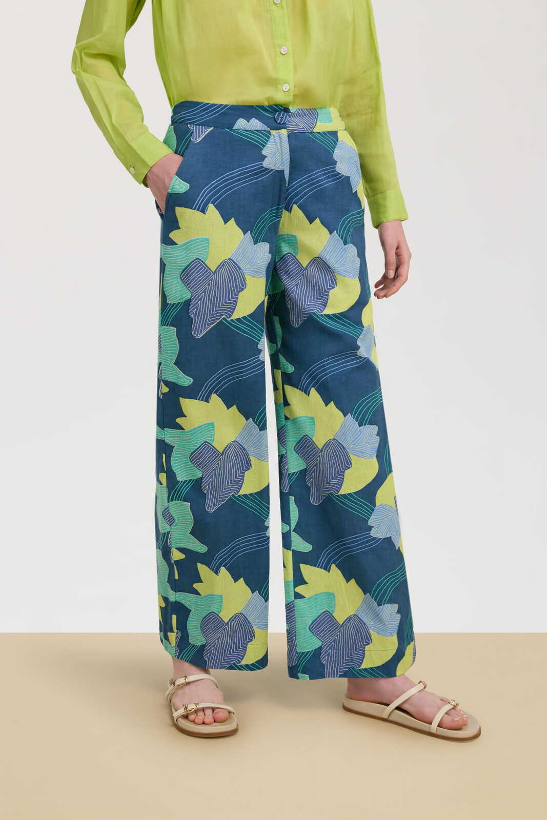 myanmar pant--akira dark teal