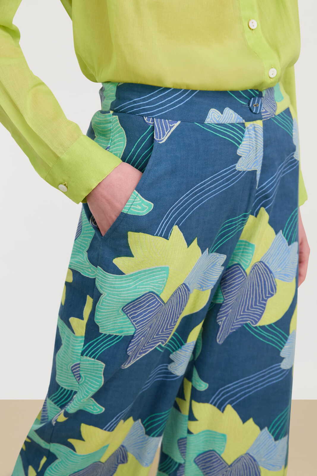 myanmar pant--akira dark teal