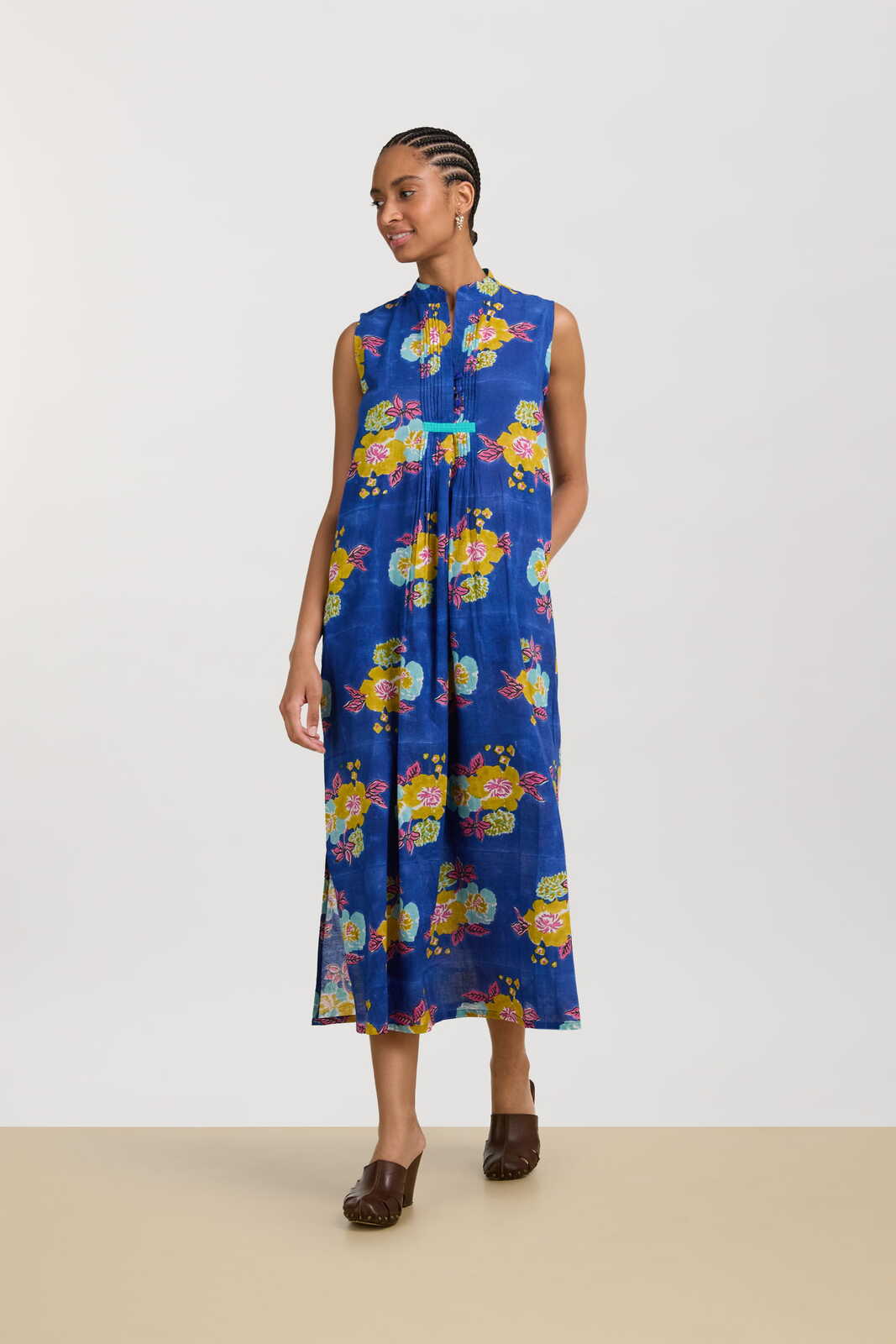 eve kaftan--dandelion blue