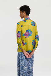 bella shirt--dandelion green gold