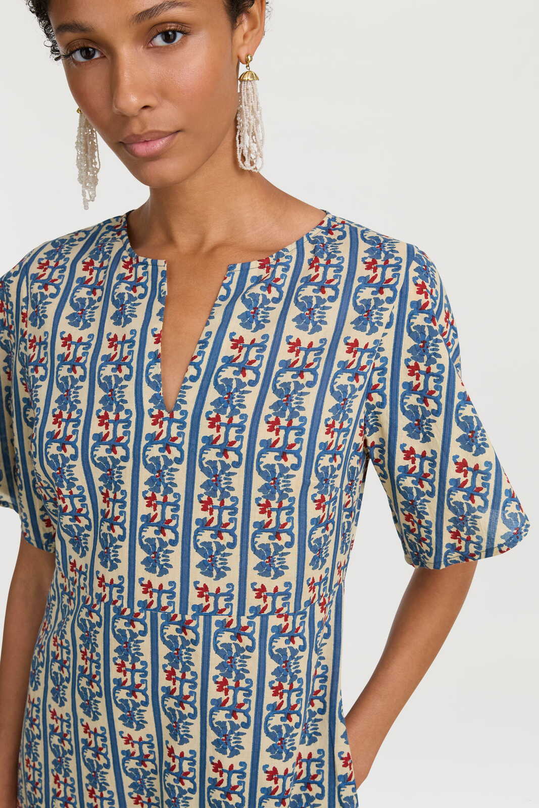 guava caftan--dragon tiger ivory