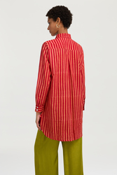 ube shirt--mini stripes red