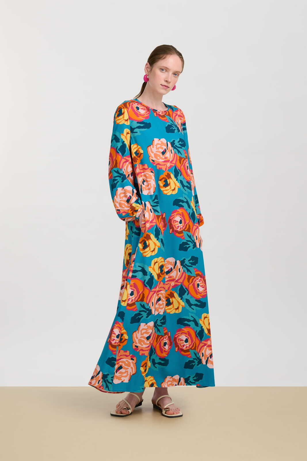 arlette dress--nizam teal