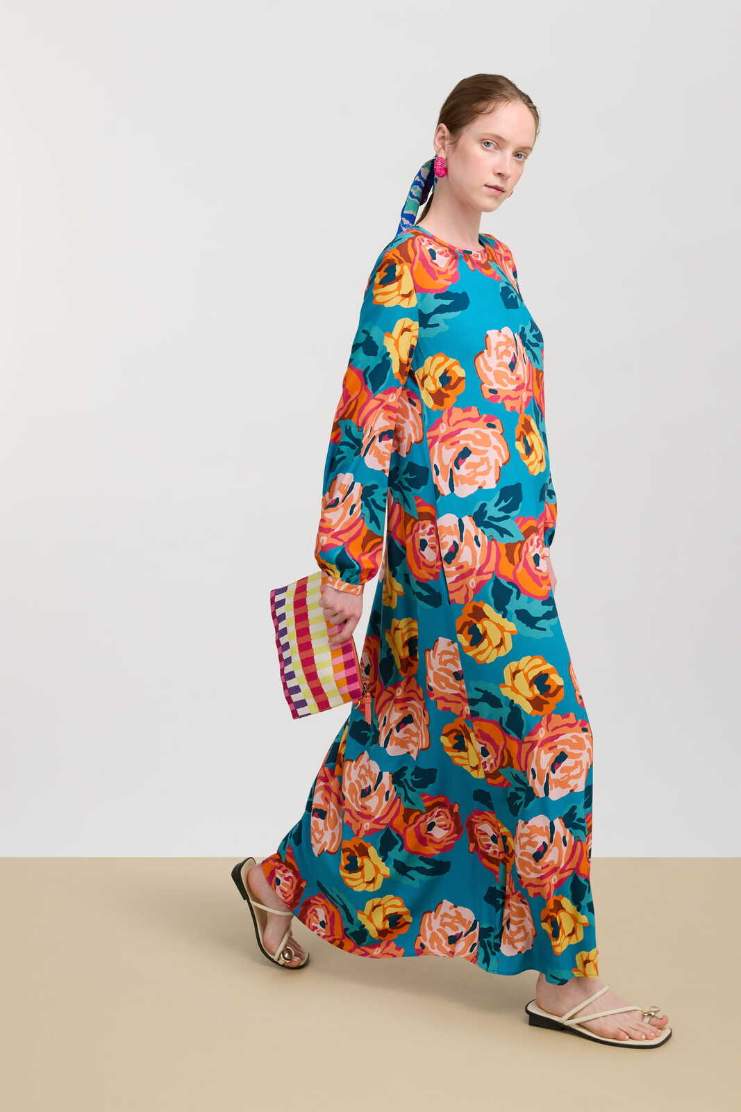 arlette dress--nizam teal