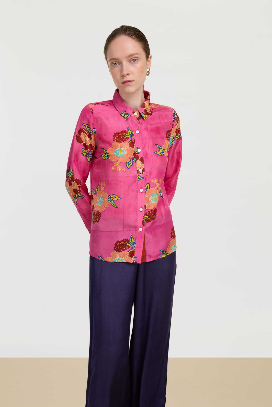 camicia bella--dandelion fuxia