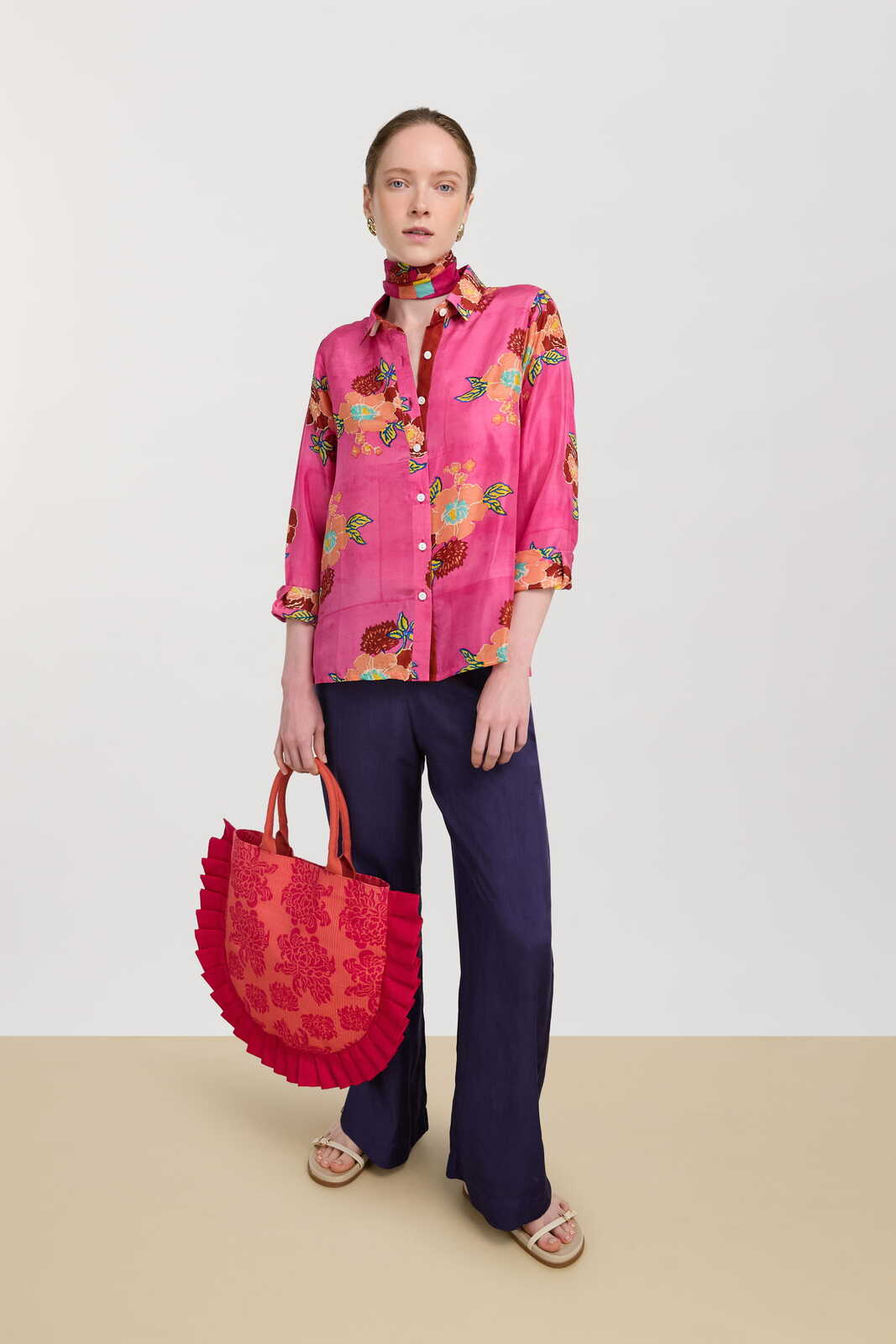 camicia bella--dandelion fuxia